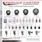 Service Caster 3'' Black Poly Wheel Swivel 7/16'' Grip Ring Stem Caster Set 2 Brakes, 4PK SCC-GR20S314-PPUB-BLK-TLB-716138-2S2 - alternate 3
